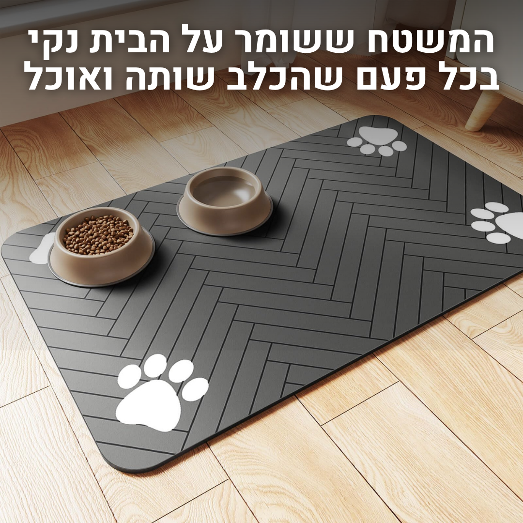 משטח האכלה לכלבים
