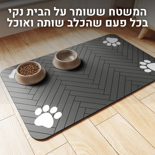 משטח האכלה לכלבים